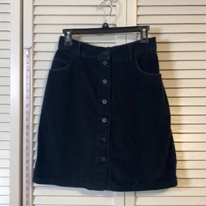 Eddie Bauer skirt dark blue size 10 women’s button front